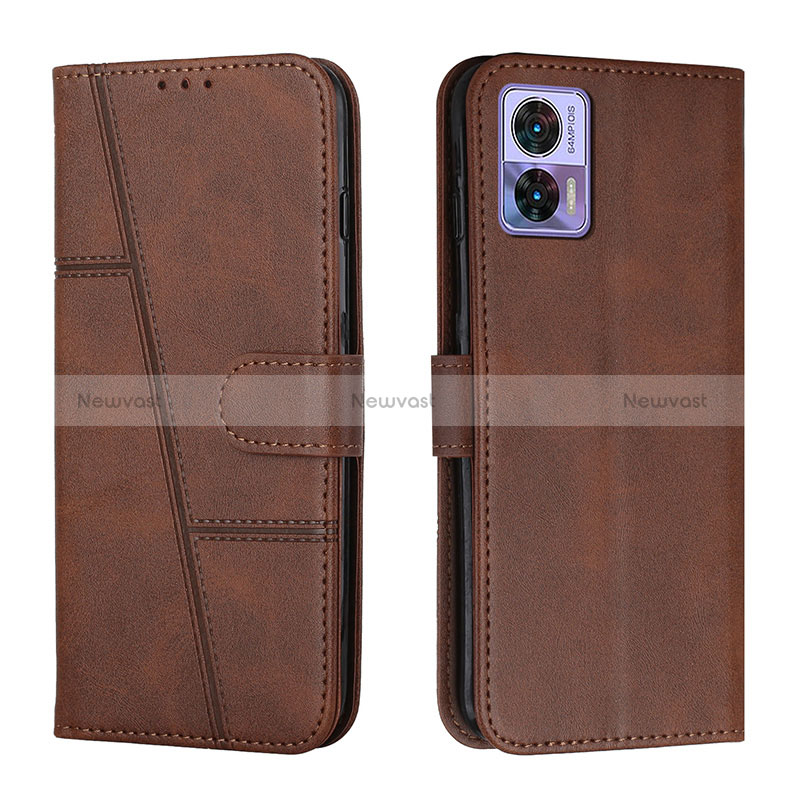 Leather Case Stands Flip Cover Holder Y01X for Motorola Moto Edge 30 Neo 5G