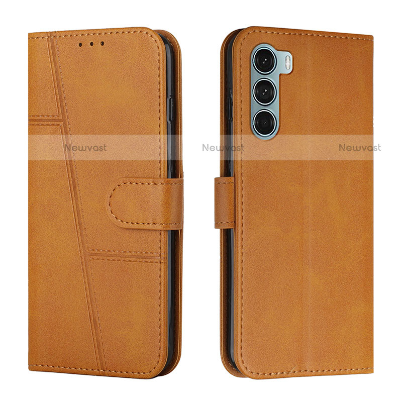 Leather Case Stands Flip Cover Holder Y01X for Motorola Moto Edge S30 5G