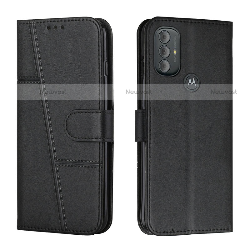 Leather Case Stands Flip Cover Holder Y01X for Motorola Moto G Play (2023)