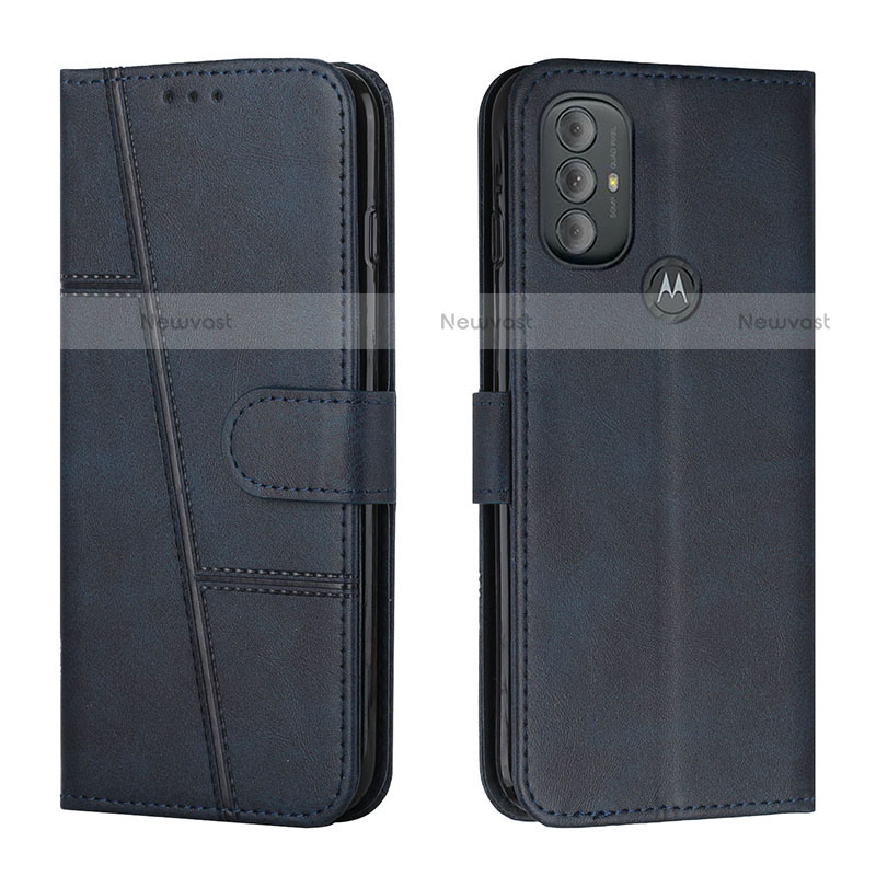 Leather Case Stands Flip Cover Holder Y01X for Motorola Moto G Play (2023)