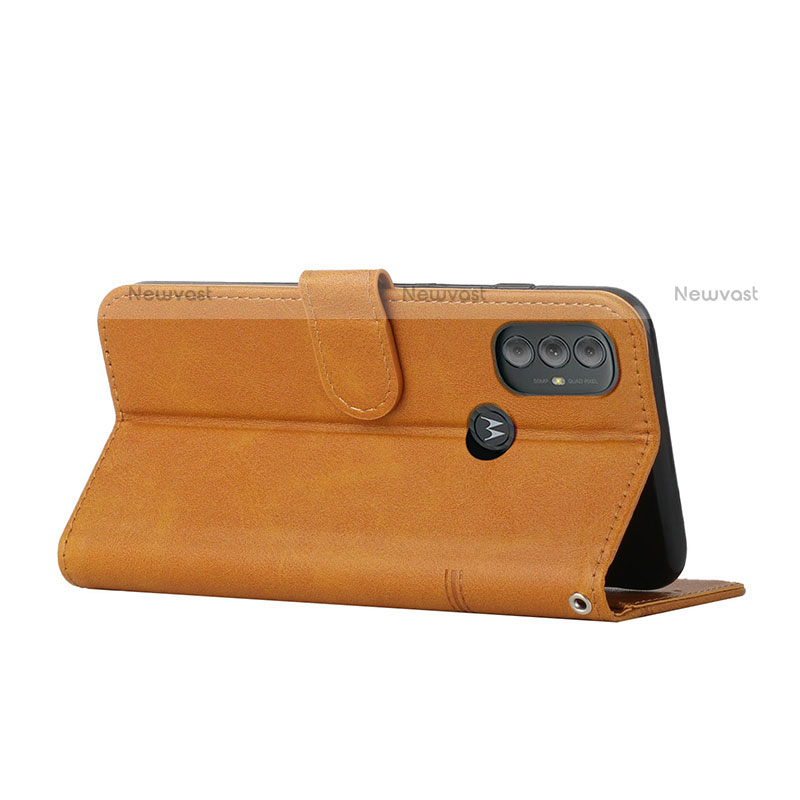 Leather Case Stands Flip Cover Holder Y01X for Motorola Moto G Play (2023)