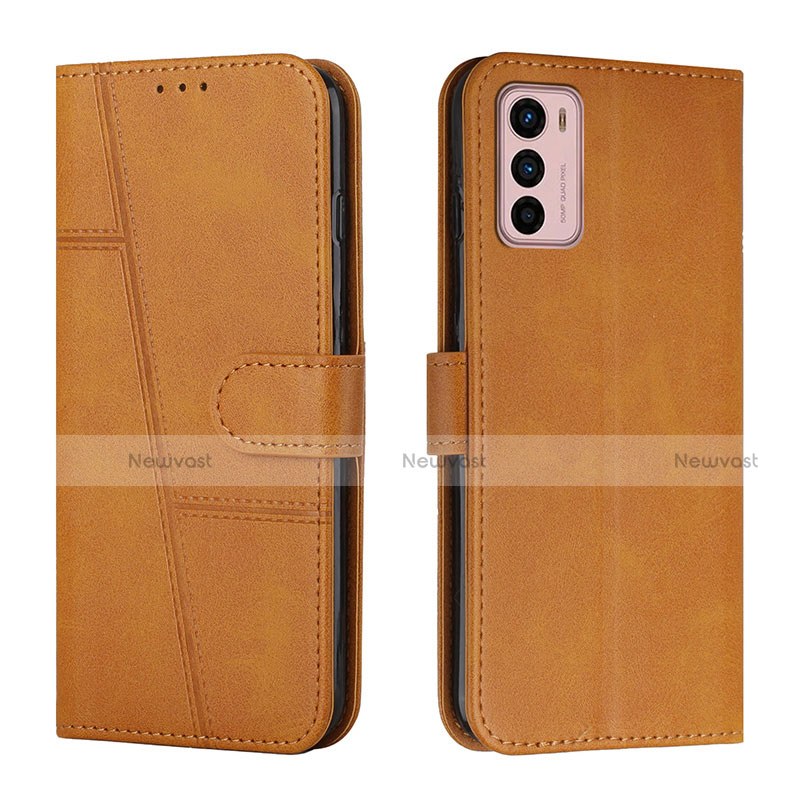 Leather Case Stands Flip Cover Holder Y01X for Motorola Moto G42