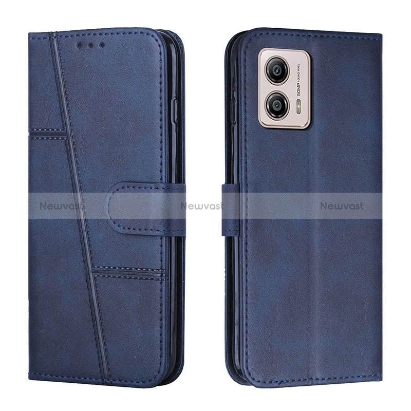 Leather Case Stands Flip Cover Holder Y01X for Motorola Moto G53j 5G