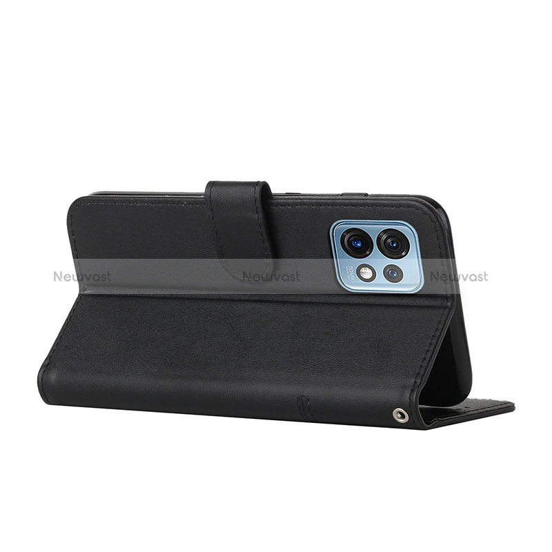 Leather Case Stands Flip Cover Holder Y01X for Motorola Moto X40 5G