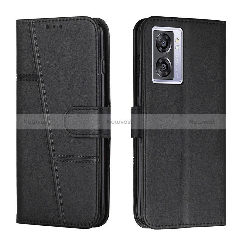 Leather Case Stands Flip Cover Holder Y01X for Oppo A56S 5G