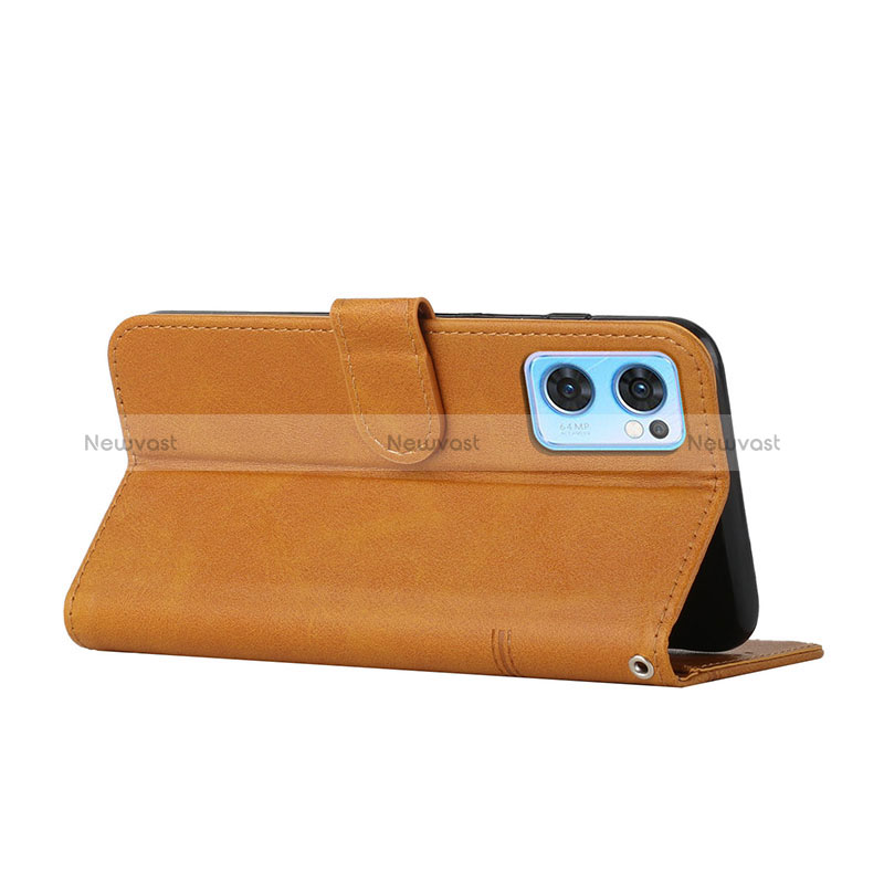 Leather Case Stands Flip Cover Holder Y01X for Oppo Find X5 Lite 5G