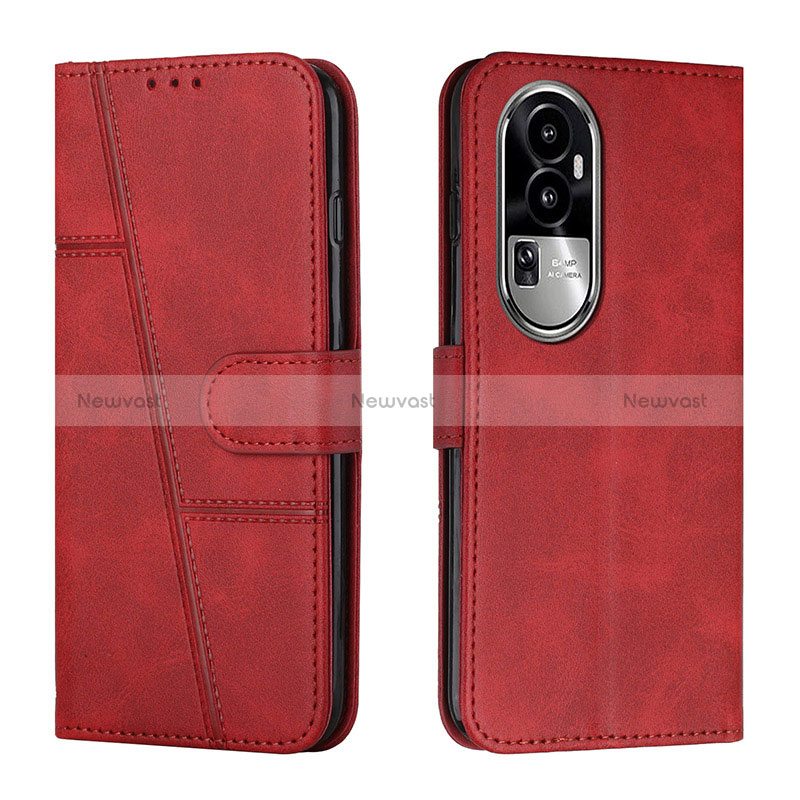 Leather Case Stands Flip Cover Holder Y01X for Oppo Reno10 Pro+ Plus 5G