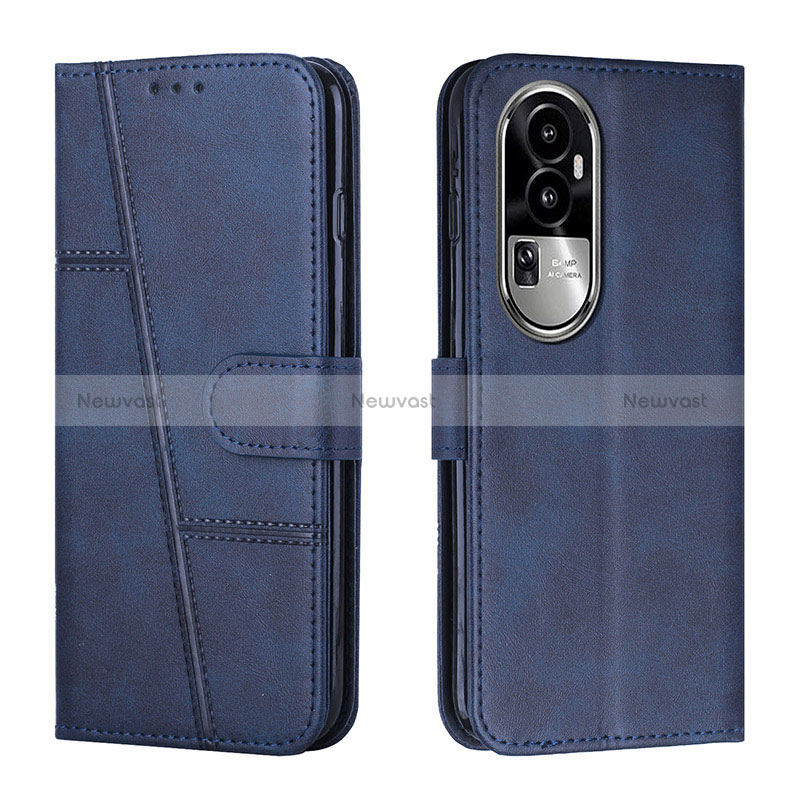 Leather Case Stands Flip Cover Holder Y01X for Oppo Reno10 Pro+ Plus 5G