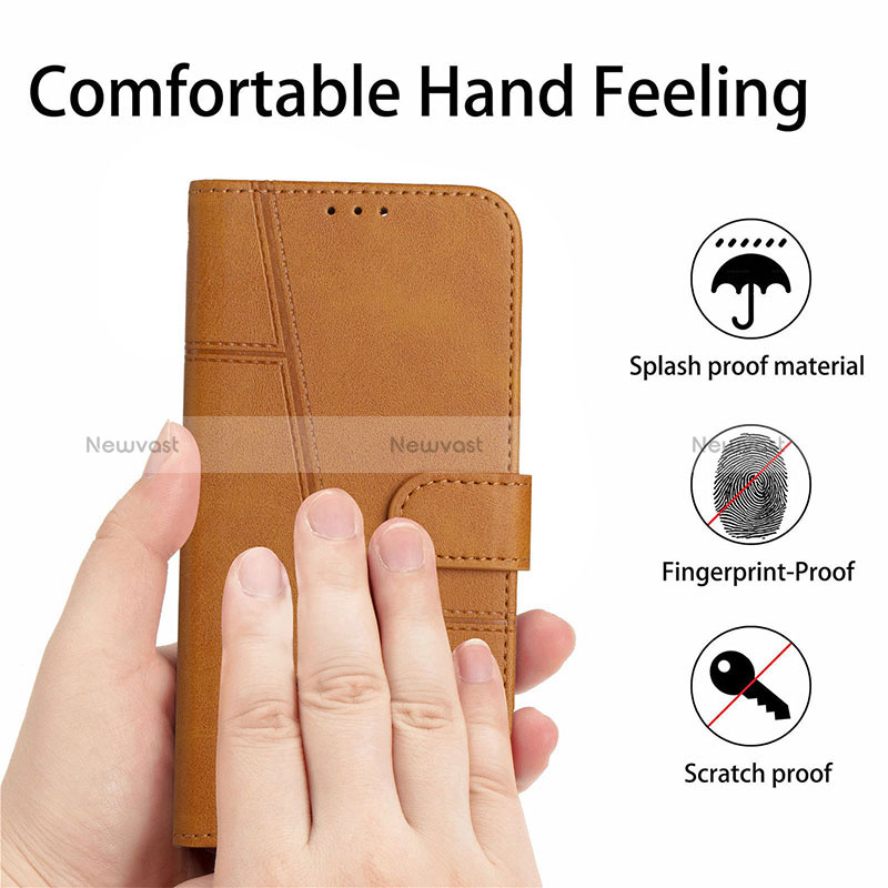 Leather Case Stands Flip Cover Holder Y01X for Oppo Reno7 4G