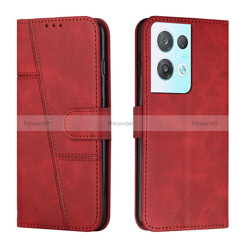 Leather Case Stands Flip Cover Holder Y01X for Oppo Reno8 Pro 5G