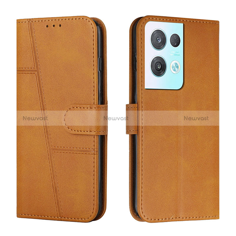 Leather Case Stands Flip Cover Holder Y01X for Oppo Reno8 Pro 5G