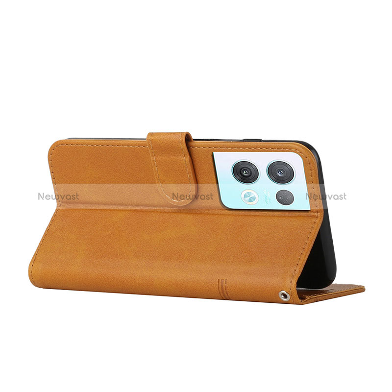 Leather Case Stands Flip Cover Holder Y01X for Oppo Reno8 Pro 5G