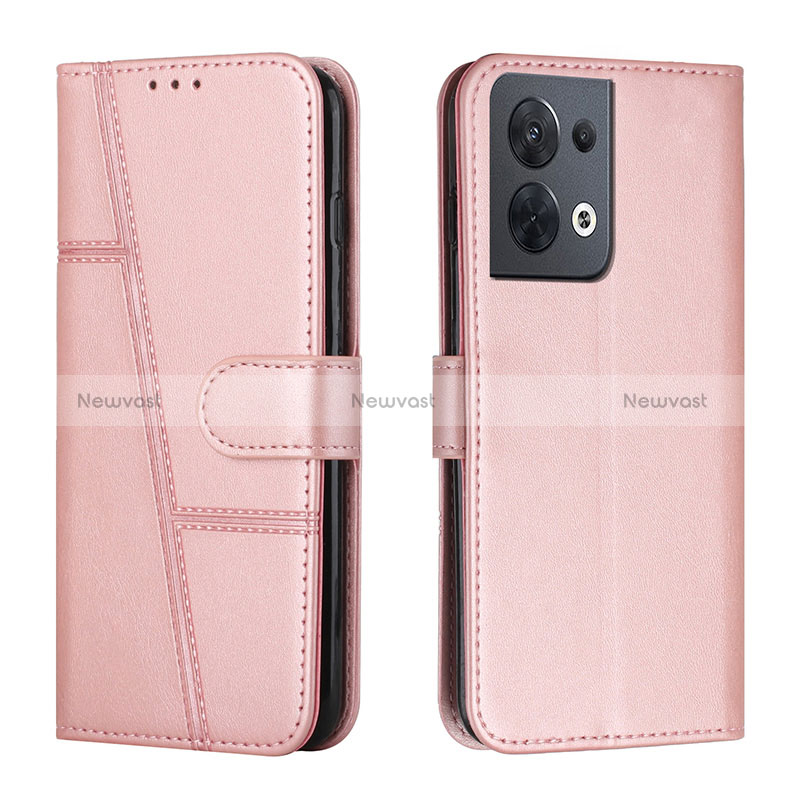 Leather Case Stands Flip Cover Holder Y01X for Oppo Reno9 5G