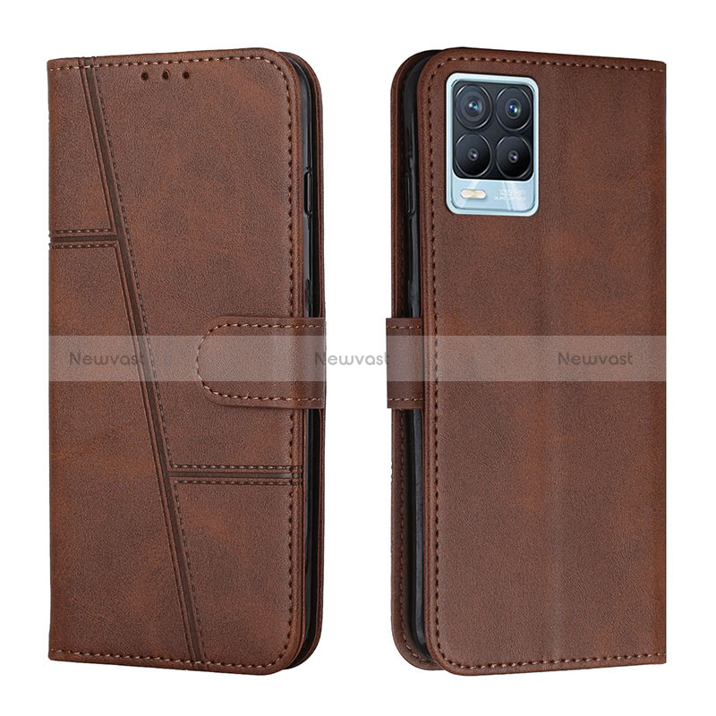 Leather Case Stands Flip Cover Holder Y01X for Realme 8 Pro