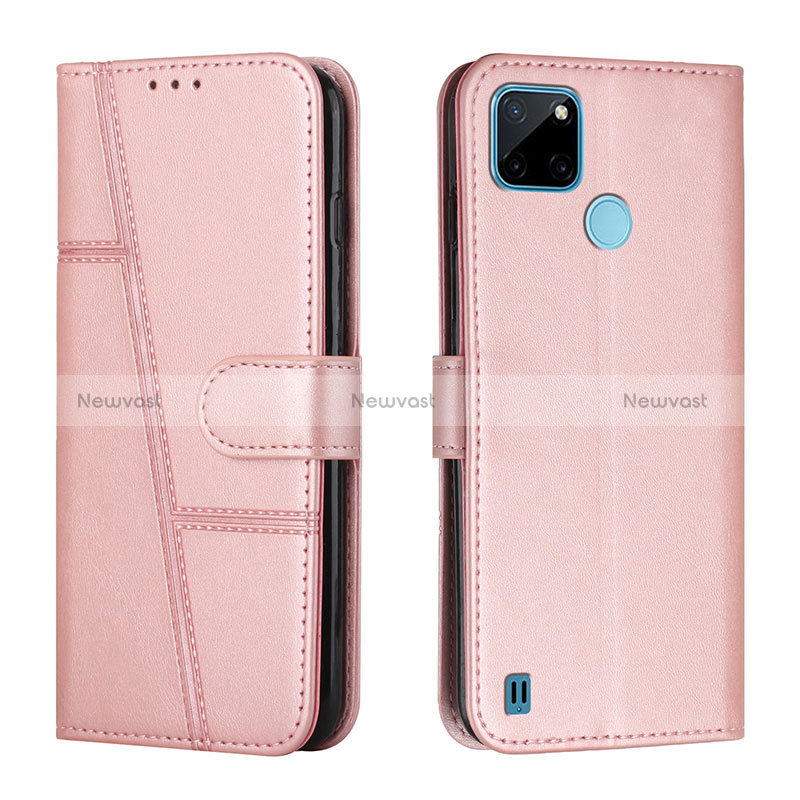 Leather Case Stands Flip Cover Holder Y01X for Realme C25Y India