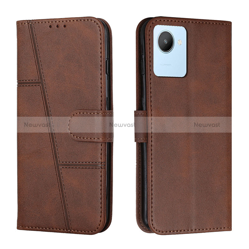 Leather Case Stands Flip Cover Holder Y01X for Realme C30