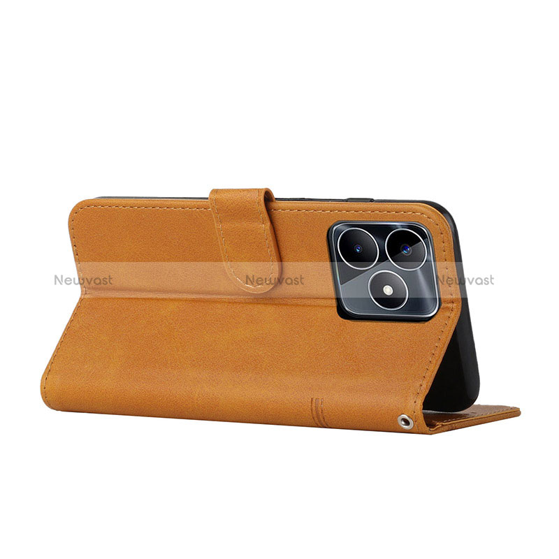 Leather Case Stands Flip Cover Holder Y01X for Realme C51