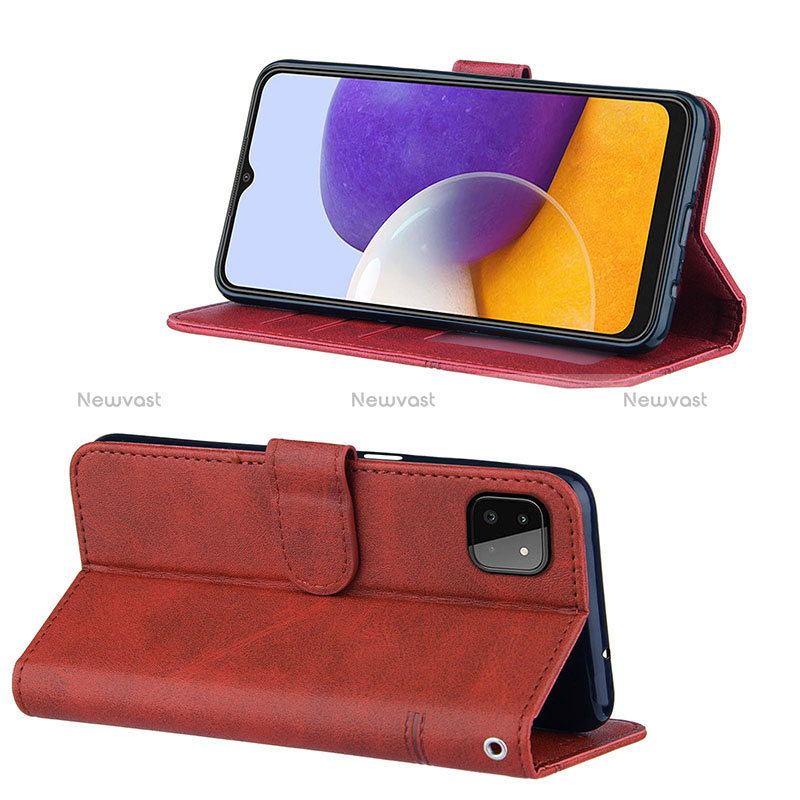 Leather Case Stands Flip Cover Holder Y01X for Samsung Galaxy A22 5G