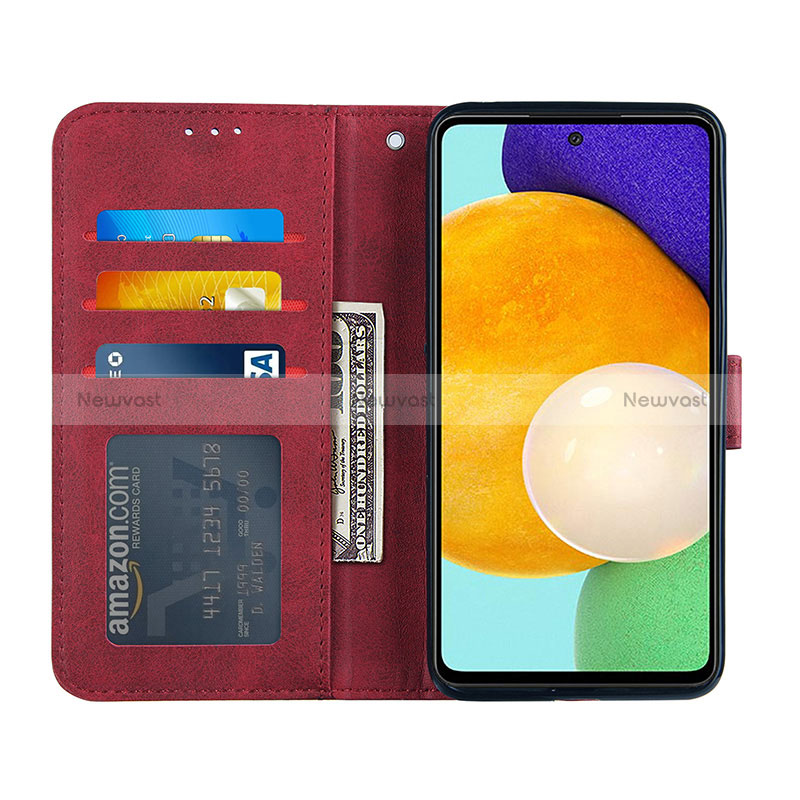 Leather Case Stands Flip Cover Holder Y01X for Samsung Galaxy A52 4G