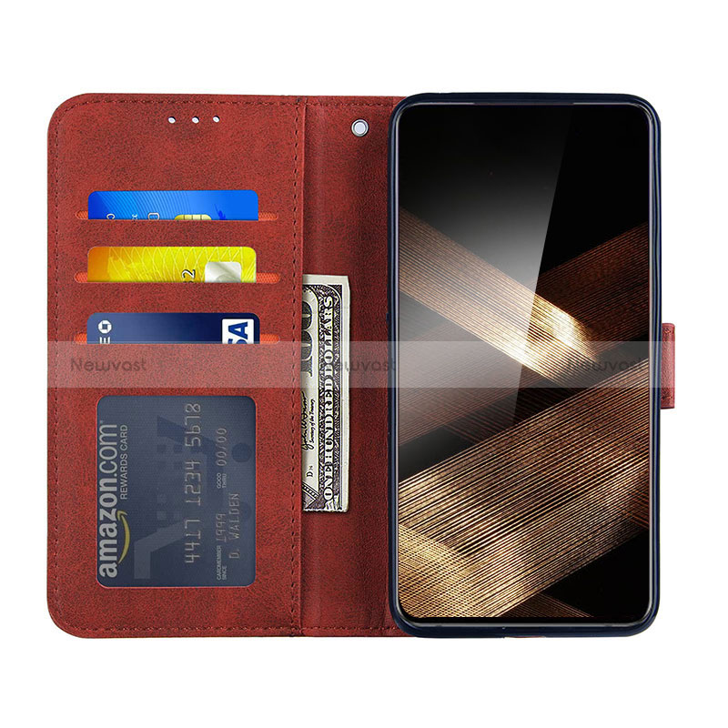 Leather Case Stands Flip Cover Holder Y01X for Samsung Galaxy A55 5G