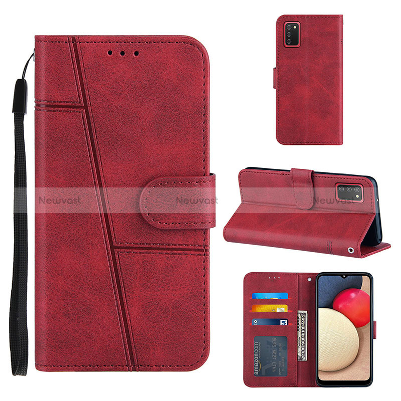 Leather Case Stands Flip Cover Holder Y01X for Samsung Galaxy F02S SM-E025F