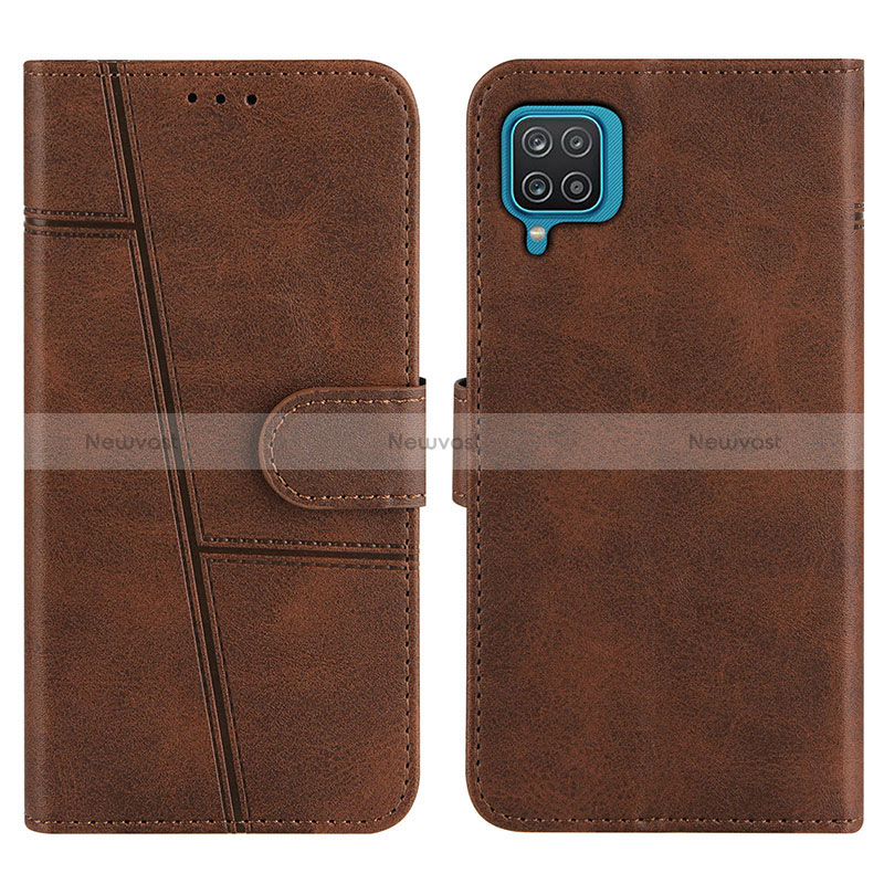 Leather Case Stands Flip Cover Holder Y01X for Samsung Galaxy M12