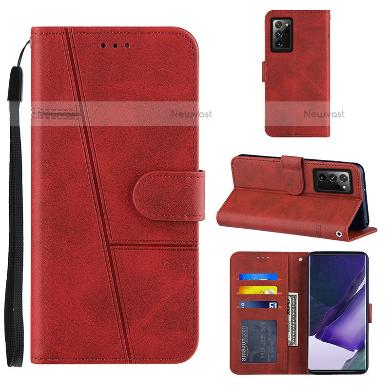 Leather Case Stands Flip Cover Holder Y01X for Samsung Galaxy Note 20 Ultra 5G