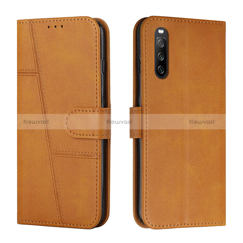 Leather Case Stands Flip Cover Holder Y01X for Sony Xperia 10 IV SO-52C