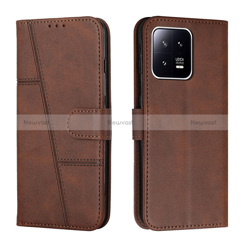 Leather Case Stands Flip Cover Holder Y01X for Xiaomi Mi 13 5G