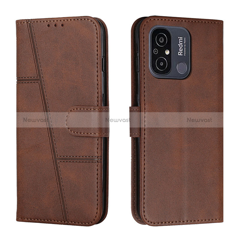 Leather Case Stands Flip Cover Holder Y01X for Xiaomi Poco C55