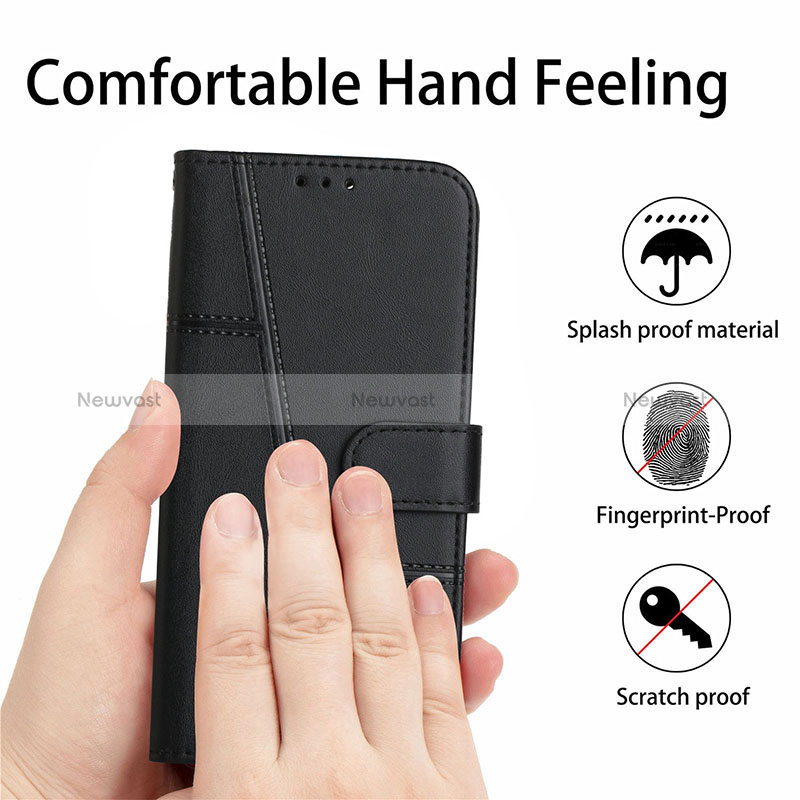 Leather Case Stands Flip Cover Holder Y01X for Xiaomi Poco M4 Pro 4G