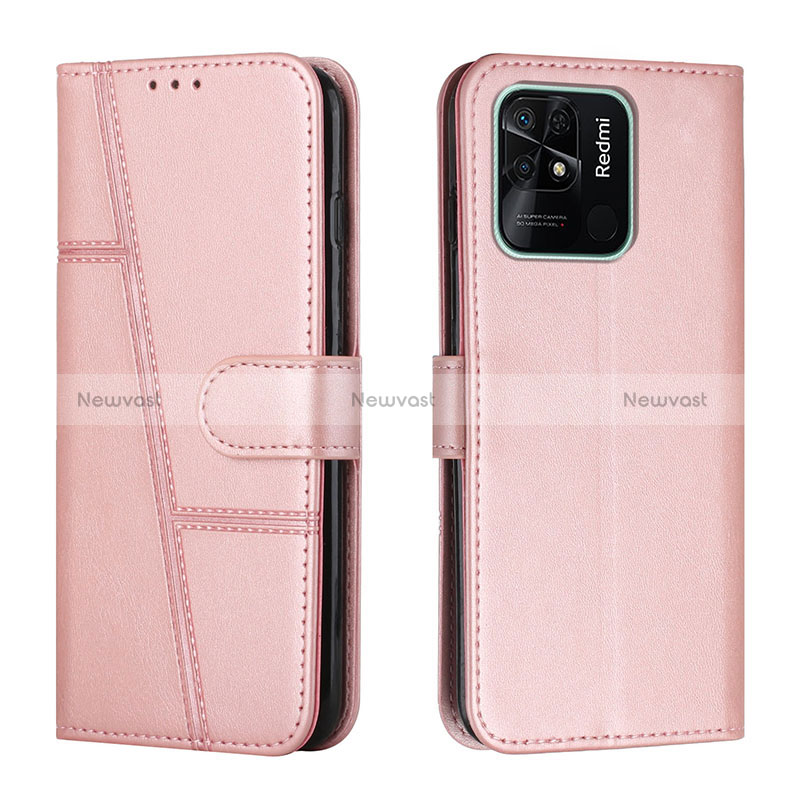 Leather Case Stands Flip Cover Holder Y01X for Xiaomi Redmi 10 Power