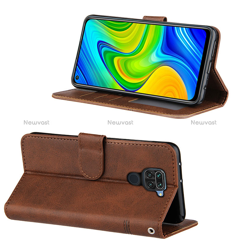 Leather Case Stands Flip Cover Holder Y01X for Xiaomi Redmi 10X 4G