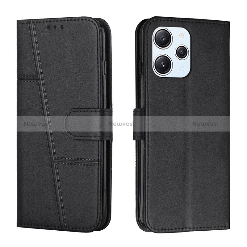 Leather Case Stands Flip Cover Holder Y01X for Xiaomi Redmi 12 4G