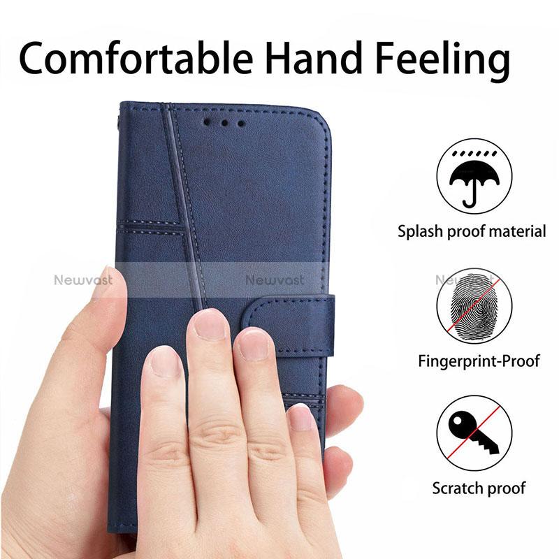 Leather Case Stands Flip Cover Holder Y01X for Xiaomi Redmi 9 Activ