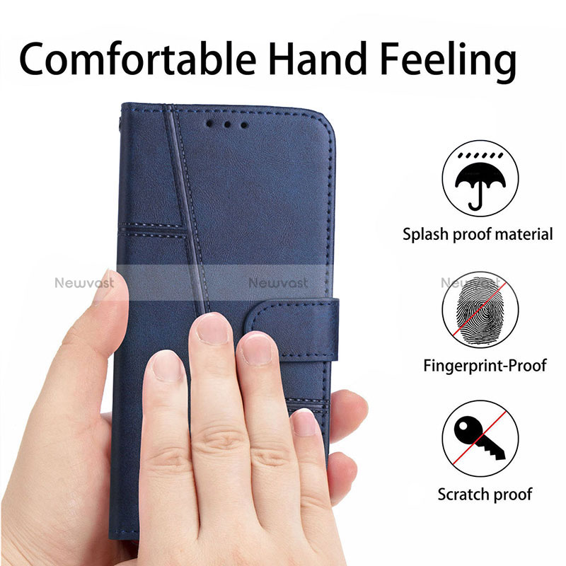 Leather Case Stands Flip Cover Holder Y01X for Xiaomi Redmi 9 India