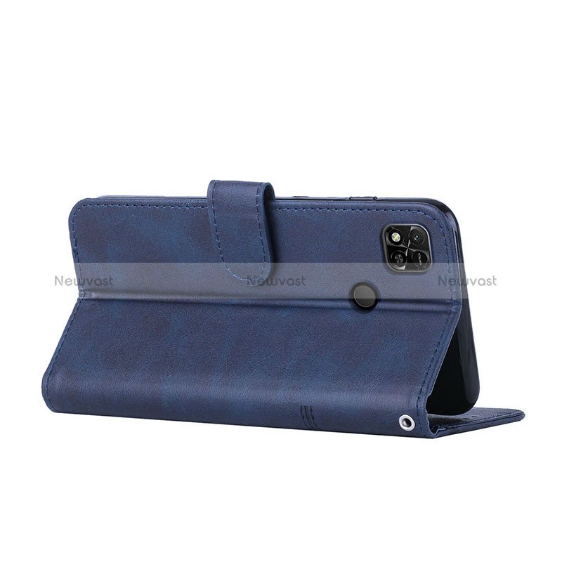 Leather Case Stands Flip Cover Holder Y01X for Xiaomi Redmi 9 India