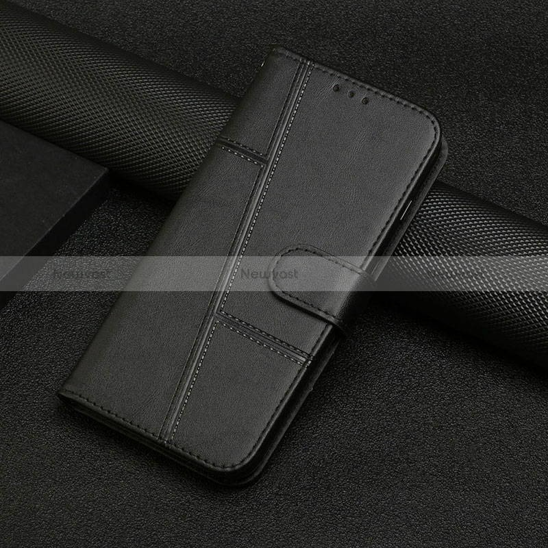 Leather Case Stands Flip Cover Holder Y01X for Xiaomi Redmi A1 Plus Black