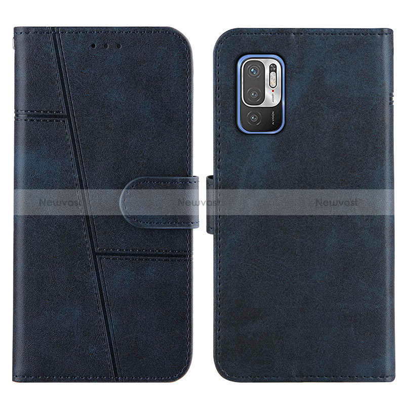 Leather Case Stands Flip Cover Holder Y01X for Xiaomi Redmi Note 10 5G