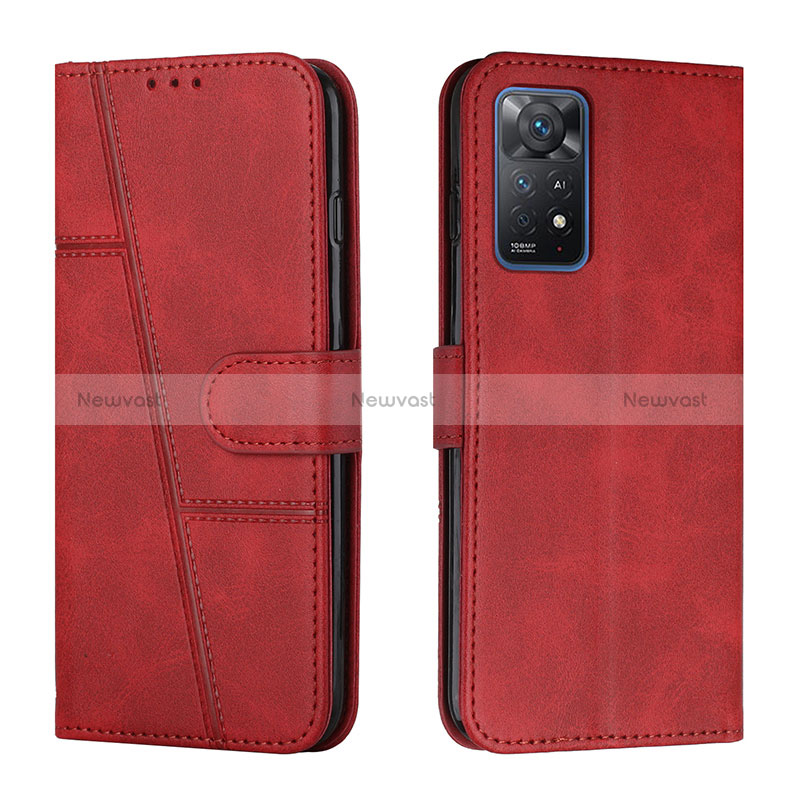 Leather Case Stands Flip Cover Holder Y01X for Xiaomi Redmi Note 11 Pro 4G