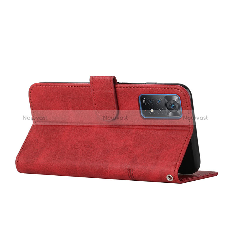 Leather Case Stands Flip Cover Holder Y01X for Xiaomi Redmi Note 11 Pro 5G