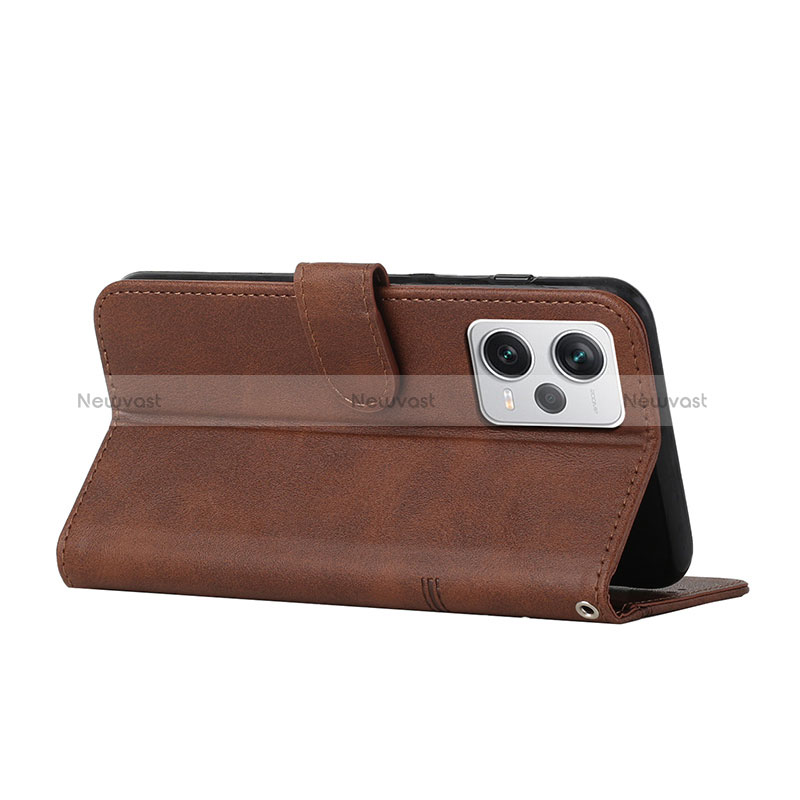 Leather Case Stands Flip Cover Holder Y01X for Xiaomi Redmi Note 12 Pro 5G