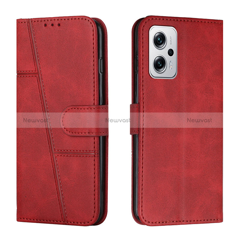 Leather Case Stands Flip Cover Holder Y01X for Xiaomi Redmi Note 12T Pro 5G