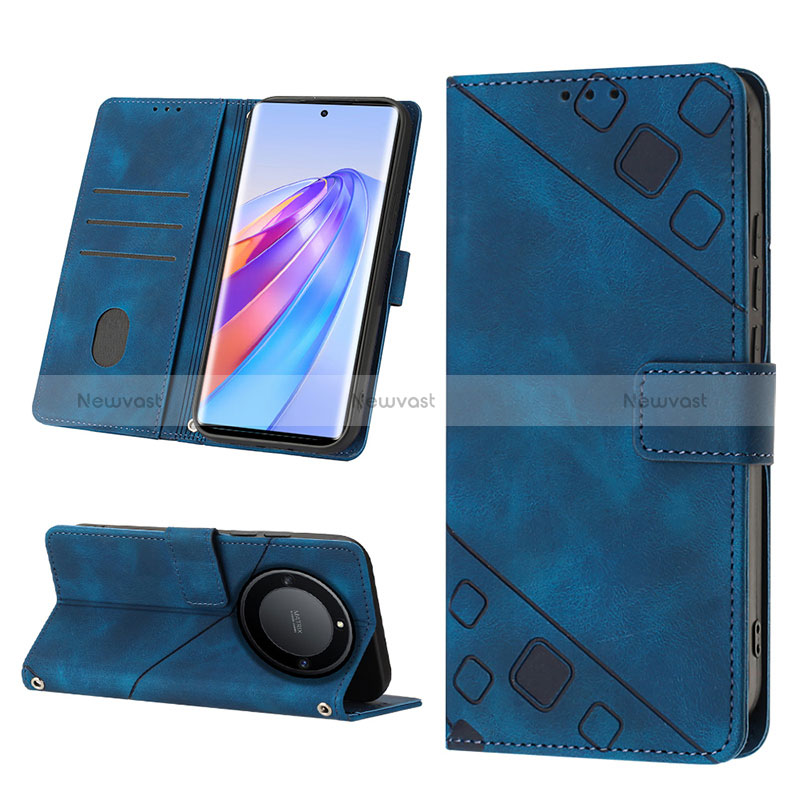 Leather Case Stands Flip Cover Holder Y02B for Huawei Honor Magic5 Lite 5G