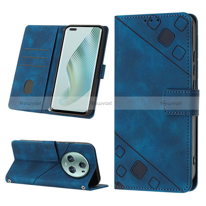 Leather Case Stands Flip Cover Holder Y02B for Huawei Honor Magic5 Pro 5G