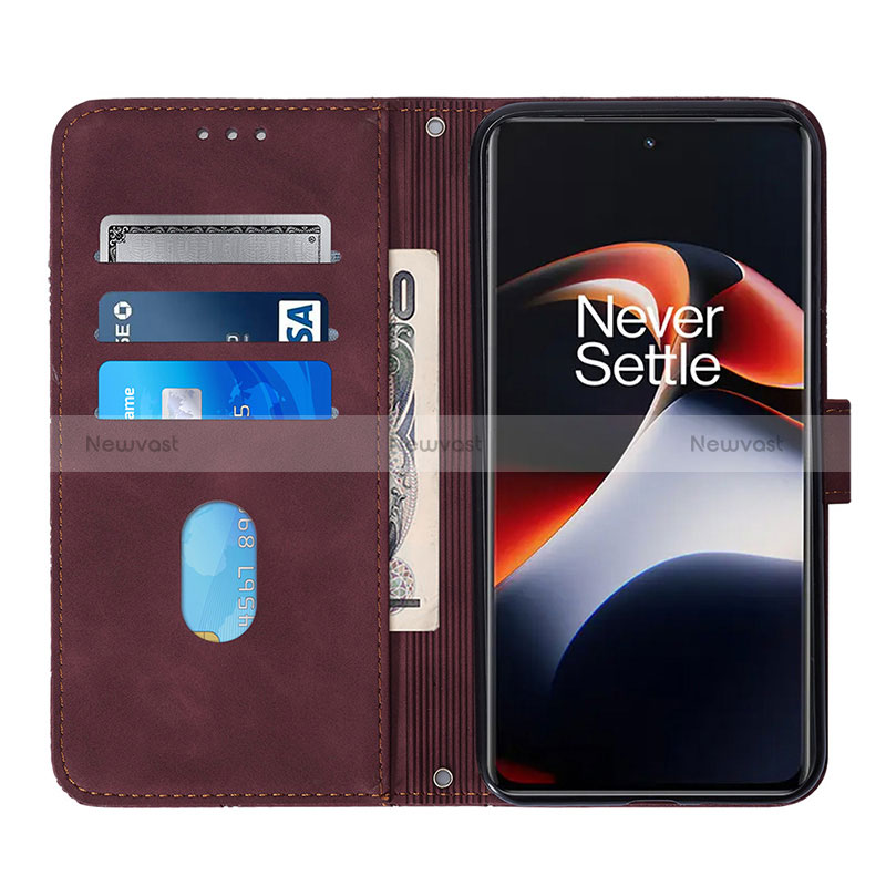 Leather Case Stands Flip Cover Holder Y02B for OnePlus Ace 2 5G