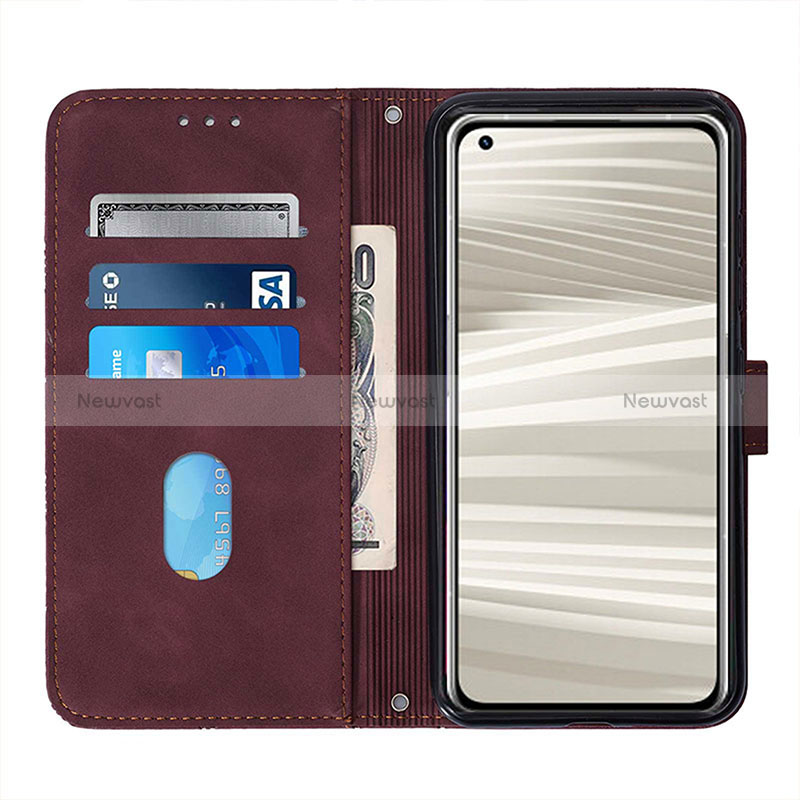 Leather Case Stands Flip Cover Holder Y02B for Realme GT2 Pro 5G