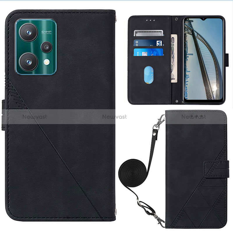 Leather Case Stands Flip Cover Holder Y02B for Realme Q5 5G