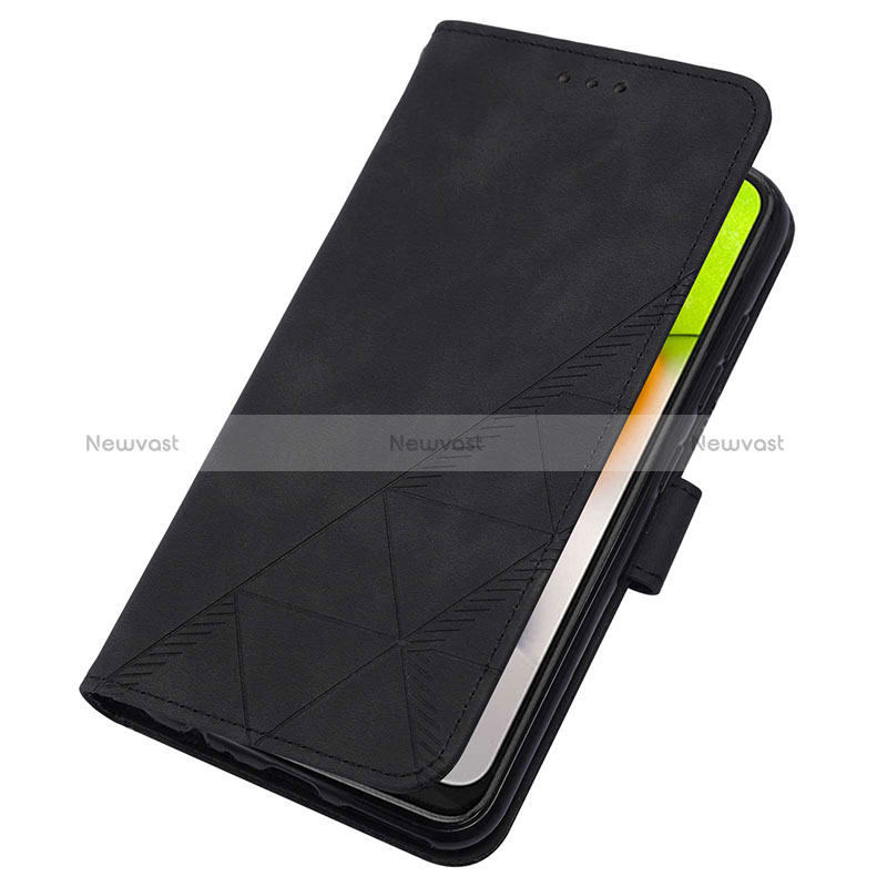 Leather Case Stands Flip Cover Holder Y02B for Samsung Galaxy A03