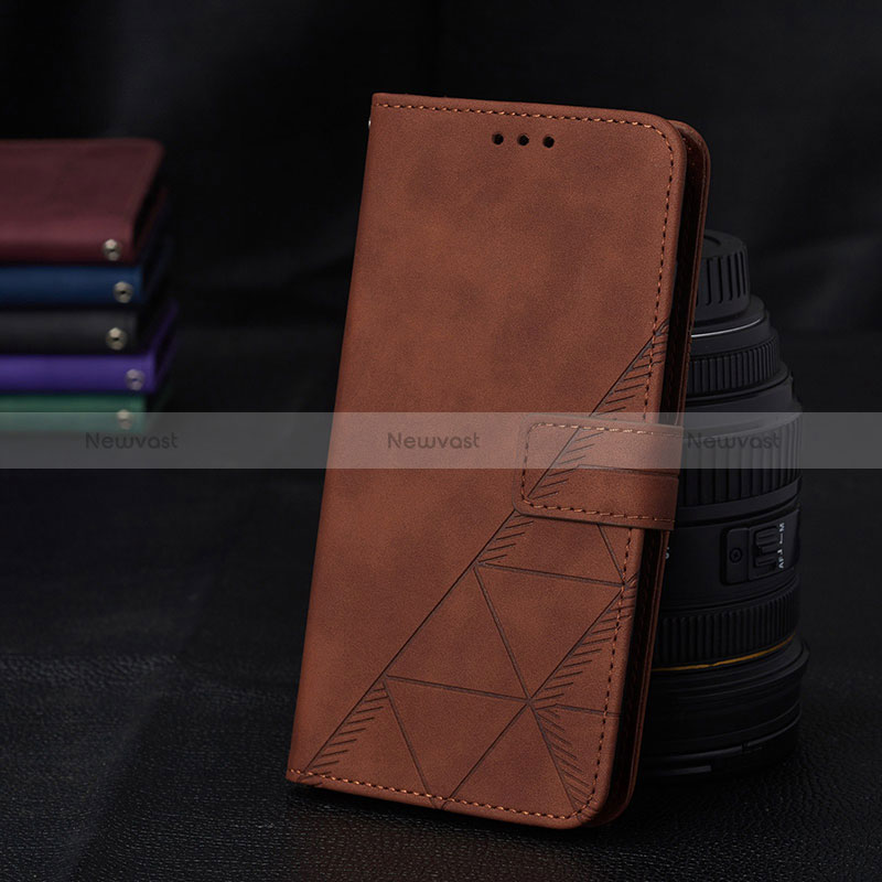 Leather Case Stands Flip Cover Holder Y02B for Samsung Galaxy A03